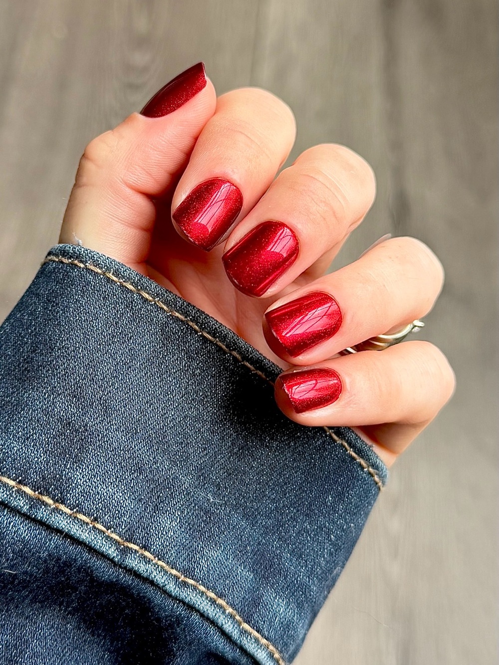 Hot Shot Hilda Metallic Red Press-On Nails by Red Aspen